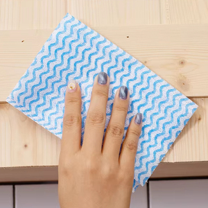 Thực Tế Dùng Một Lần Sọc Không Dệt Vải Vải Khăn Nhà Bếp Rửa Rửa Rửa Làm Sạch Rags Cọ Rửa Lau <span class=keywords><strong>Pad</strong></span> - Product Image 4