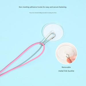 Factory New Eco-Friendly <b>Plush</b> Feather Sticky Plate Elastic Hanging Door Self-healing Caterpillar <b>Cat</b> Teaser Ropes Modern Toy - Product Image 2