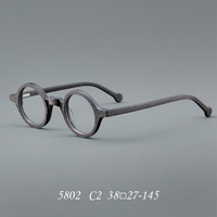Lunettes rondes classiques vintage, monture tendance en acétate, verres en plastique, lunettes confortables de style littéraire