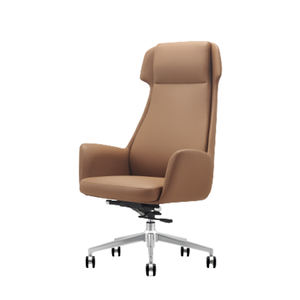 Ghế văn phòng da cao cấp dành cho giám đốc điều hành, kiểu hiện đại, lưng cao, chất liệu da bò thật - Product Image 3