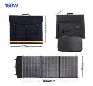 Générateur <span class=keywords><strong>solaire</strong></span> portable SZ 150W, <span class=keywords><strong>panneau</strong></span> <span class=keywords><strong>solaire</strong></span> pliable à 3 volets, efficacité 21%, <span class=keywords><strong>kit</strong></span> de chargeur <span class=keywords><strong>solaire</strong></span> pliable 18V, téléphones, ordinateurs portables, camping, urgence - Product Image 2