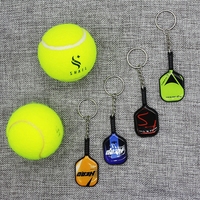 Porte-clés en métal 3D en forme de raquette de paddle, haltère, bouteille de boisson, avec impression par transfert thermique, porte-clés vierges