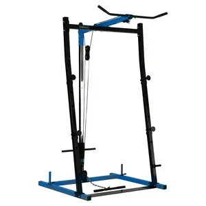 ZY Fitness power rack with pulley system Commercial Multi Station Gym Heavy Duty Power Rack Squat Rack with lat pull down