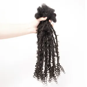 HoHo DREADSアフロキンキー人毛かぎ針編みドレッドヘアアフリカユーズド加工ロックスヘアエクステンション