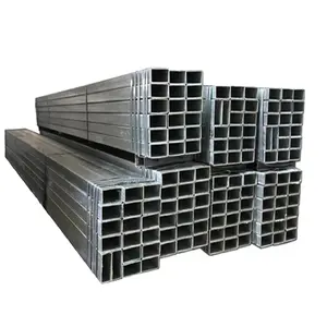 Tubo de acero galvanizado cuadrado rectangular soldado de alta calidad Q235 Q345 Q195