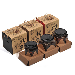 Tùy Chỉnh In Gấp Tái Chế Mật Ong Bao Bì Giấy Kraft Sóng Hộp Carton Với Xử Lý - Product Image 4