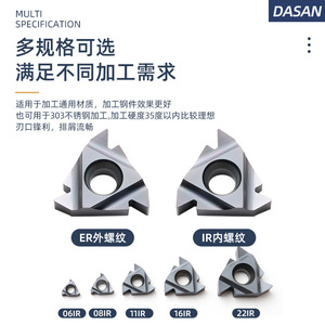 Inserto Cortahilos Ag55/60 Métrico de Rosca Gruesa, para Roscas a la Derecha, de Acero y Aluminio, Universal, Venta al por Mayor Transfronteriza - Product Image 2