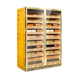 Raching SD800 Cigarros grandes de doble puerta Capacidad Estantes de cedro español Humidores de gabinete de cigarros 3000-3200 Cigarros - Product Image 2