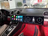 Autoradio multimédia Android 14 avec écran OLED double de 24,6 pouces pour Porsche 718/Boxster 2012-2023, lecteur vidéo, lecteur de cassette, USB