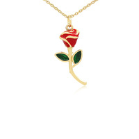 Pendentif Micro Pavé Zircon Palmier Rose Bateau Cœur Plaqué Or Breloques Arbre à Coco Bijoux Tendance