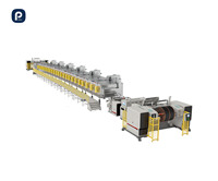 Machine de revêtement double face pour électrodes de batterie, à rouleaux continuels