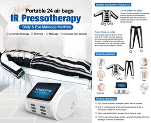 Équipement professionnel de pressothérapie à 24 airbags pour massage lymphatique par compression avec appareil d'analyse cutanée - Product Image 3