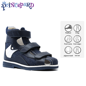 Princepard新款儿童矫形凉鞋透气休闲牛仔男童凉鞋尺码22-35夏季外出趾 - Product Image 1