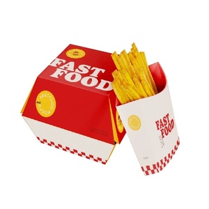 Custom Fold-Free Disposable French Fry Boxes, Food Grade <b>Snack</b> <b>Containers</b> for Takeout and Popcorn - Product Image 1