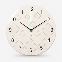 Horloge murale silencieuse en acrylique personnalisée style Art Déco, design moderne et minimaliste pour la décoration intérieure d'appartement