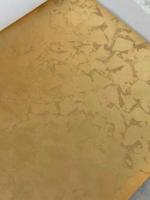 Revêtement de plafond artisanal en soie et feuilles d'or, Art mural métallique pour projets de centres commerciaux et de gymnases