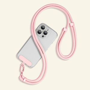 Universal Adjustable Chain <b>Polyester</b> Mobile Phone <b>Lanyard</b> with iphone Tether Patch Crossbody Neck Strap for Cell Phone Use - Product Image 1