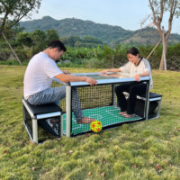 Table de baby-foot en alliage de titane et aluminium avec plateau en acrylique, table d'intérieur pour bars, cafés, salles de jeux