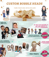 Figurine bobblehead personnalisée à partir de photo, poupée bobblehead artisanale en résine pour le sport, les mariages, les médecins, les souvenirs militaires