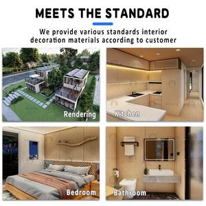 Casa Dúplex Prefabricada <span class=keywords><strong>de</strong></span> Lujo <span class=keywords><strong>de</strong></span> Dos Pisos con Pequeña <span class=keywords><strong>Terraza</strong></span>, Casa Modular Prefabricada <span class=keywords><strong>para</strong></span> Villas en México en Venta - Product Image 3