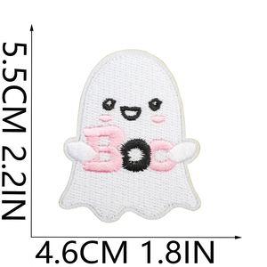 แพทช์ปักลายการ์ตูนฮาโลวีนรูปผีฟักทองค้างคาวใยแมงมุมน่ารักแบบรีดติดเสื้อผ้า กระเป๋า หมวก สำหรับตกแต่ง - Product Image 5