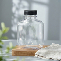 Gobelet en plastique jetable pour jus 250ML 350ML 500ML, bouteille en plastique pour boissons froides à haute perméabilité