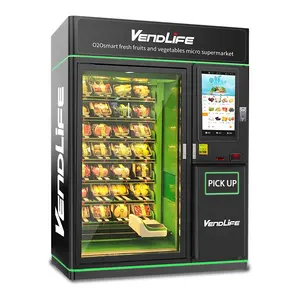 वेंडलाइफ सिंगल कैबिनेट खाद्य पदार्थों और पेय पदार्थों के लिए 24 घंटे स्व-सेवा वेडिंग मशीन, कार्ड रीडर के साथ कॉम्बो वेंडिंग मशीन