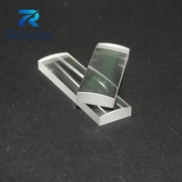 100mm Rectangular Optical Glass Plano Cylindrical Convex Lens Fused Silica/BK7/K9 for Laser Instruments