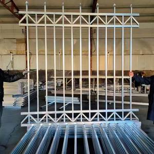 Valla de jardín de acero negro de alta calidad-Valla de jardín negra de altura y ancho personalizable Valla DE SEGURIDAD negra para área residencial - Product Image 2