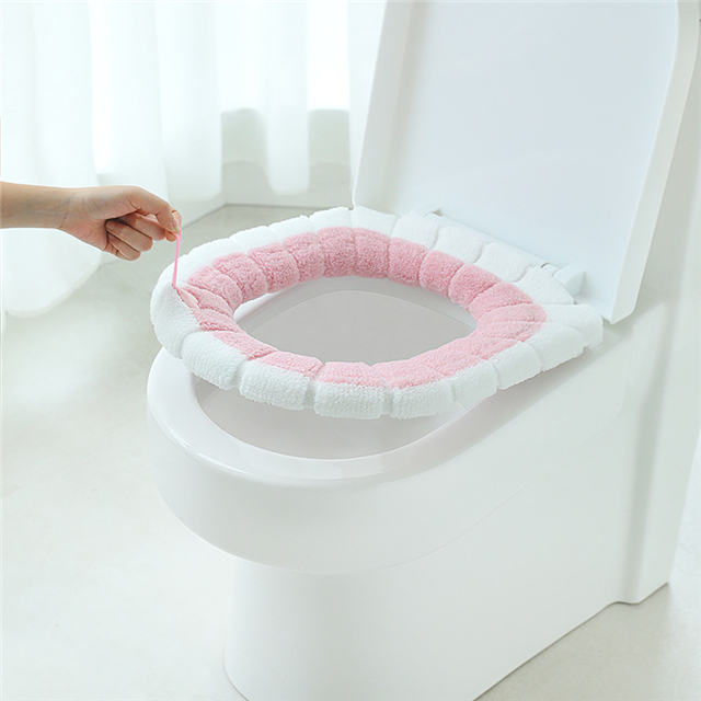 Толстое плюшевое О-образное сиденье для унитаза, универсальная крышка для унитаза, принадлежности для ванной комнаты