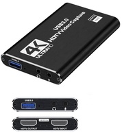 Tarjeta de Captura de Video HDTV 4K 1080P 60FPS HDTV a USB 3.0 MP4 para Transmisión en Vivo, Cámara de Trabajo, Xbox, PS4, PS5, PC, OBS, Juegos, Nintendo Switch