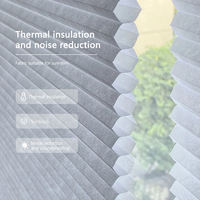 Stores plissés alvéolés en gros, isolation thermique, filtrant la lumière, sur mesure, directement de l'usine