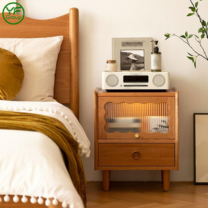 Mesa <span class=keywords><strong>de</strong></span> <span class=keywords><strong>Noche</strong></span> <span class=keywords><strong>de</strong></span> Estilo Mid-Century, Mesa Auxiliar <span class=keywords><strong>de</strong></span> Madera <span class=keywords><strong>de</strong></span> <span class=keywords><strong>Cerezo</strong></span>, Mesa <span class=keywords><strong>de</strong></span> <span class=keywords><strong>Noche</strong></span> Hecha a Mano, Mesa Auxiliar Moderna para Dormitorio - Product Image 1