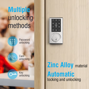 Te'an Thông Minh Kỹ thuật số khóa cửa với thẻ nhớ chìa khóa mật khẩu chốt cửa điện Ổ khóa cho nhà Brass khách sạn cửa gỗ sử dụng - Product Image 2