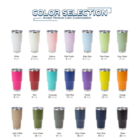 Vaso Tumbler Navideño de 20 oz y 30 oz con Logo Personalizado, Taza Térmica de Viaje para Café y Agua, Termo de Acero Inoxidable al Vacío con Tapa