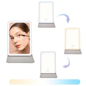 Nhà Sản Xuất Biểu Tượng Tùy Chỉnh Ipad Phong Cách Có Thể Sạc Lại Máy Tính Để Bàn Vẻ Đẹp Xách Tay Gấp Du Lịch Mỹ Phẩm Trang Điểm Gương Với Ánh Sáng LED - Product Image 2