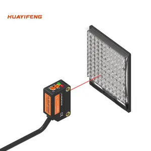 Huayifeng 12 ~ 24V DC LED rojo Retro reflexión Sensor fotoeléctrico IP64