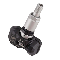 Sensor TPMS RF LAUNCH TSENSOR-05S con vástago metálico plateado esmerilado y soporte de aluminio con ángulo ajustable