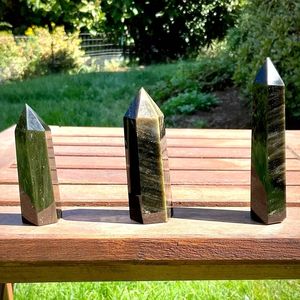 Torre in Ossidiana Dorata Naturale di Alta Qualità, 4-11 cm, Cristallo Curativo per Decorazione e Regalo - Product Image 3