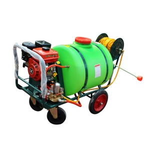 เครื่องพ่นยาฆ่าเชื้อแบบรถเข็นขนาดใหญ่ ความจุ 120 ลิตร ใช้พลังงานน้ำมันเบนซิน พร้อมด้ามจับ สำหรับฆ่าเชื้อโรคและทำความสะอาดในงานเกษตร - Product Image 1