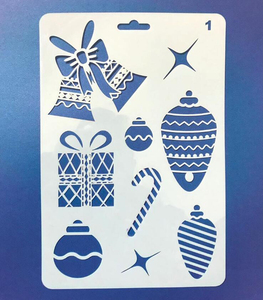 Modèle en <span class=keywords><strong>plastique</strong></span> écologique <span class=keywords><strong>pochoir</strong></span> de dessin de <span class=keywords><strong>Noël</strong></span> pochoirs de décoration de cahier - Product Image 5