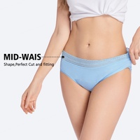 Braguitas Menstruales de 4 Capas para Mujer, Estilo Hipster, Sin Costuras, Alta Absorbencia, a Prueba de Fugas, Tejido Oeko-Tex, Color Personalizado, ODM