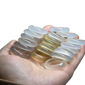 Natural Madagascar chalcedony <b>ring</b>, band, <b>ring</b> for men and women, fashion accessory. - Product Image 5