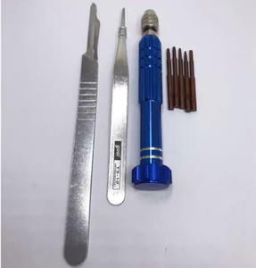 Kit <span class=keywords><strong>de</strong></span> Reparación <span class=keywords><strong>de</strong></span> Relojes Portátil Weisenge <span class=keywords><strong>de</strong></span> Acero Inoxidable, Destornillador Cruzado con Ranuras Azules, Herramientas para Relojeros - Product Image 5