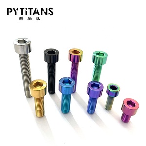 Boulons à tête hexagonale en titane, filetage M8, longueur 18 mm, modification de moto, <span class=keywords><strong>voiture</strong></span> <span class=keywords><strong>électrique</strong></span> - Product Image 3