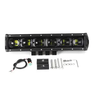 6D объектив 8 14 20 46 53 дюймов Однорядный светодиодный светильник белый для внедорожного 4WD ATV UTV Spotlight 12V 24V водительский рабочий свет для ремонта автомобиля