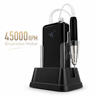 Machine à ongles professionnelle 45000 tr/min, moteur sans balais 85W, perceuse électrique pour manucure et pédicure
