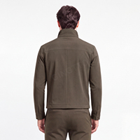Veste légère pour homme, idéale pour le printemps et l'automne, pour les trajets quotidiens, le bureau, les voyages, fermeture éclair, col montant, softshell, vêtement d'extérieur décontracté