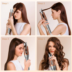 เครื่องม้วนผมอัตโนมัติ IFINE Beauty ซ้าย-ขวา หน้าจอ LCD PTC ขนาด 32 มม. ลอนใหญ่ เซรามิกทัวร์มาลีน 10 ระดับอุณหภูมิ ใช้ได้ทั้งผมเปียกและผมแห้ง - Product Image 6