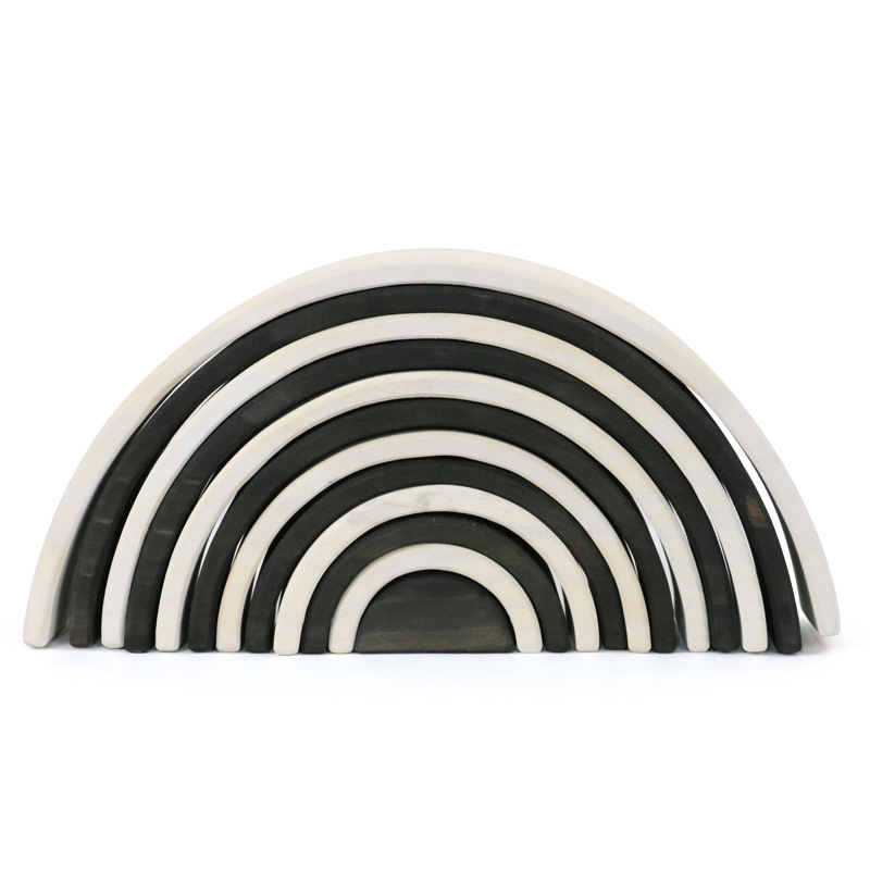 สายรุ้งสีดำและขาวขนาดใหญ่ (ไม้สน)